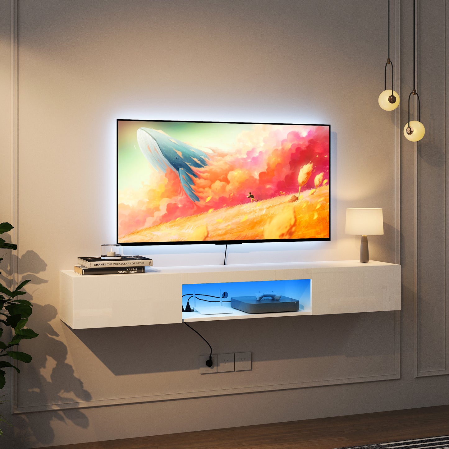 Viva Lumen Collection: The Lumen Halo Floating TV Stand
