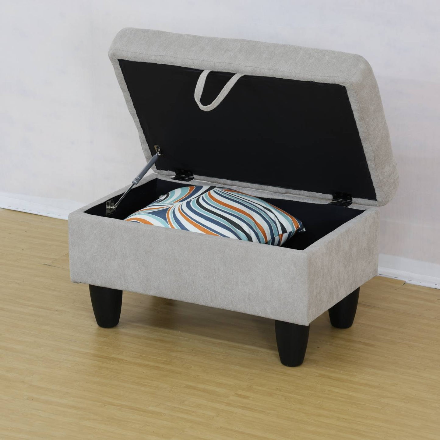 Viva Elite Élan Grey White Flannel Sofa Set with Ottoman - The Future of Minimalist Luxury