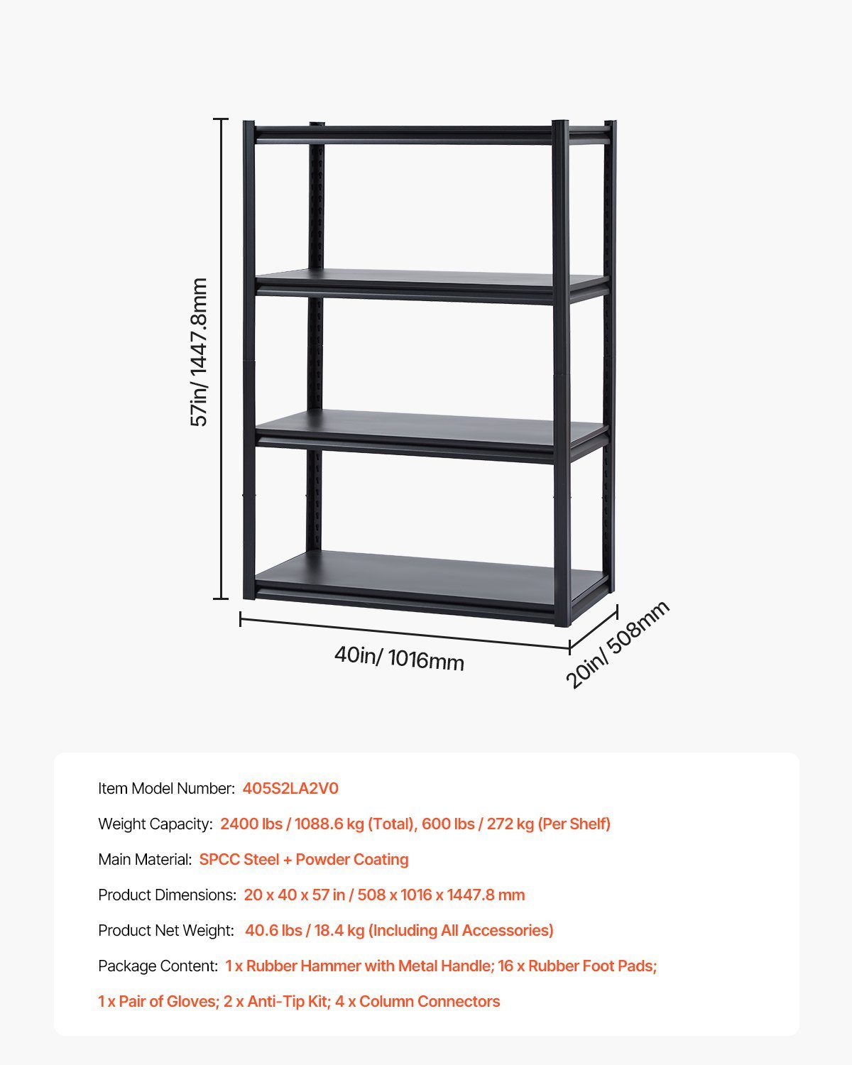 Viva Elite 4-Tier Garage Storage Shelving – The Future of Organized Living