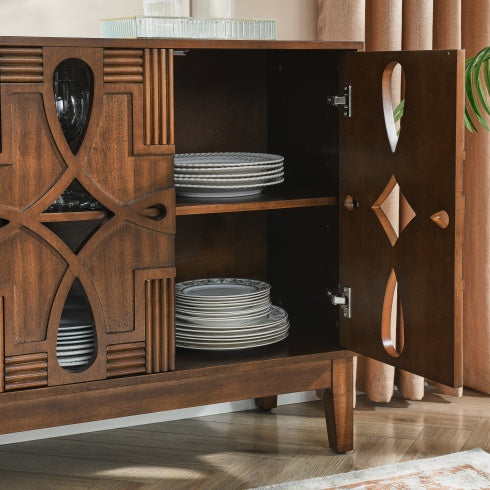 Viva Storage Series: 60.5” Mid-Century Modern Buffet Sideboard