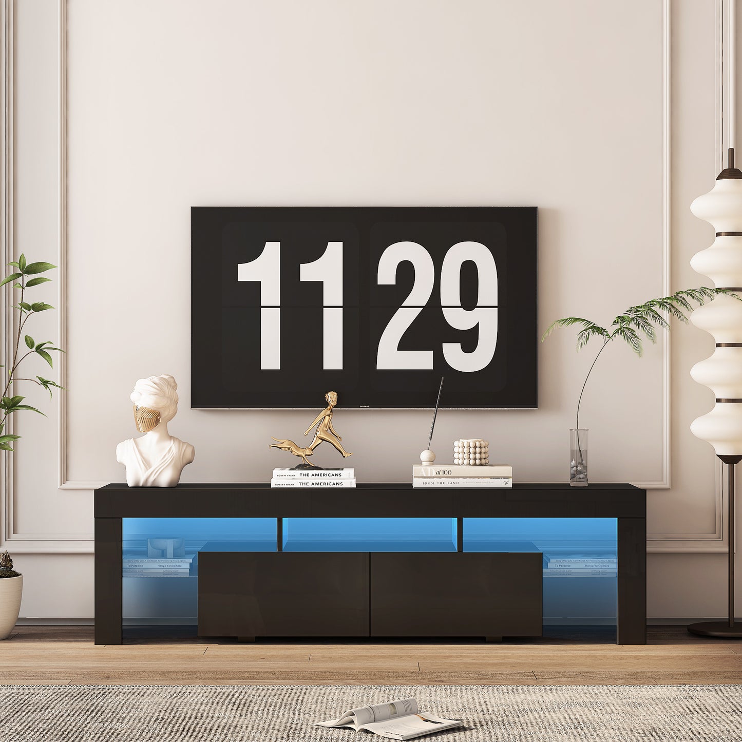 Viva Lumière Collection: The Polaris Noir LED TV Console