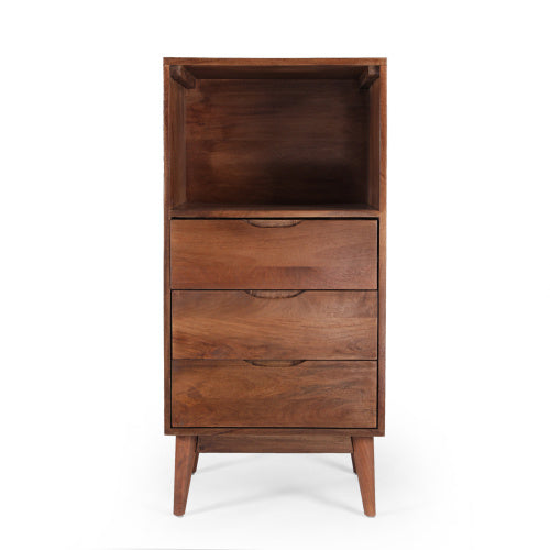 Viva Atelier Tripoli Tri-Bucket Wooden Cabinet