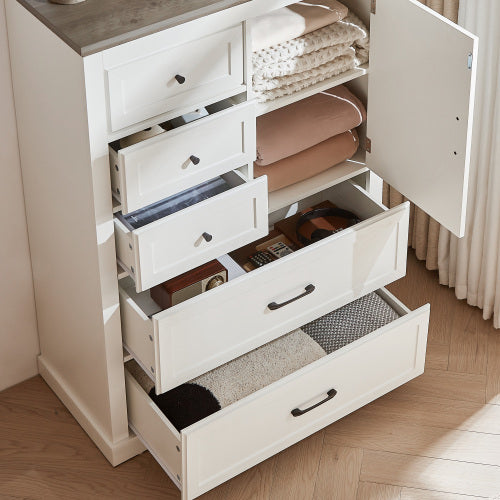 Viva Elite Farmhouse 5-Drawer Dresser - The Future of Bedroom Storage Design