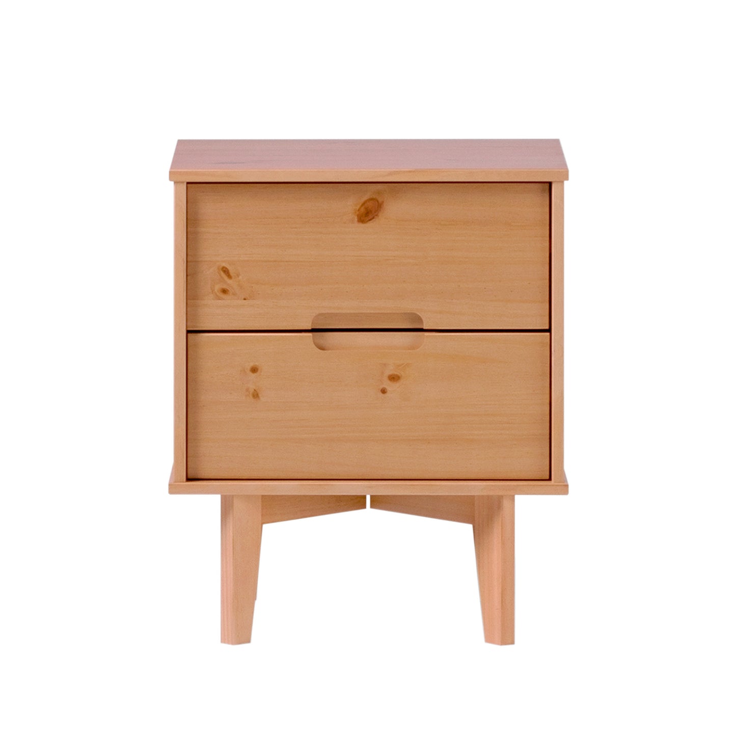 Viva Solstice Mid-Century 2-Drawer Nightstand