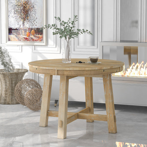 Viva Ellipse Collection: Viva Ellipse Extendable Round Dining Table
