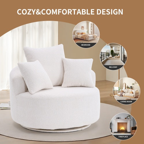 Luxury Swivel Compression Chair – Elegant & Comfortable Seating for Home & Office