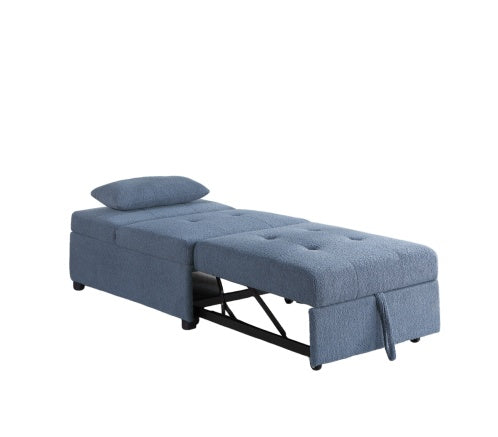 Viva Elite Nimbus Blue-Gray Sherpa Sleeper Sofa Chair - The Future of Cozy Luxury