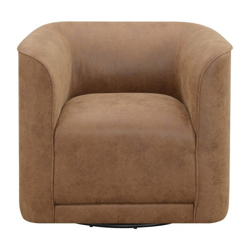Wallace Bay Umbrella Brown Swivel Accent Chair