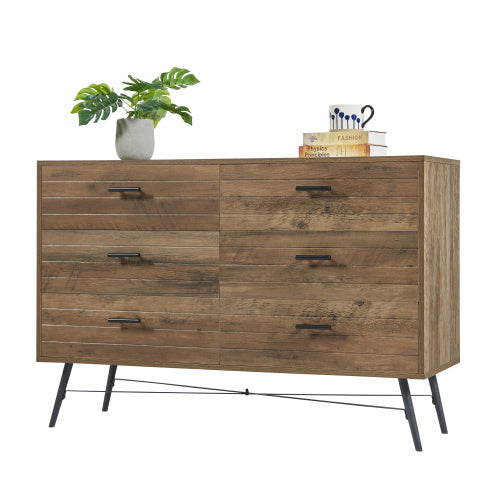 Modern 6-Drawer TV Stand | Stylish & Spacious Entertainment Center