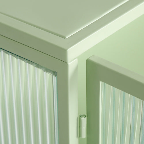 Viva Celestine Mint Green Glass Door Cabinet