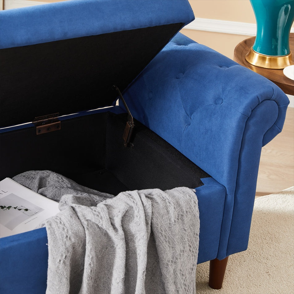 Viva Elite Nautica Navy Blue Storage Sofa Stool - The Future of Multi-Functional Design
