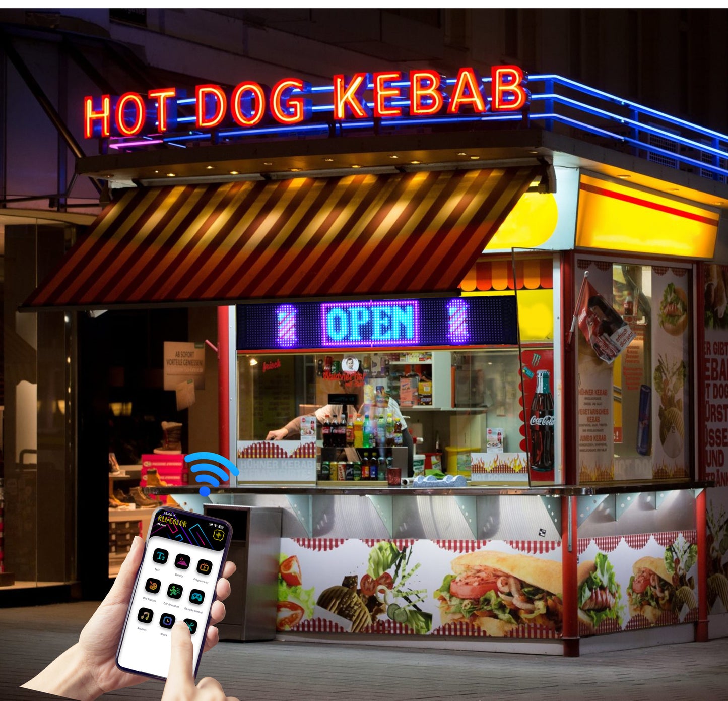 Programmable LED Signage for Advertising and Branding – Smart Customizable Display Panel
