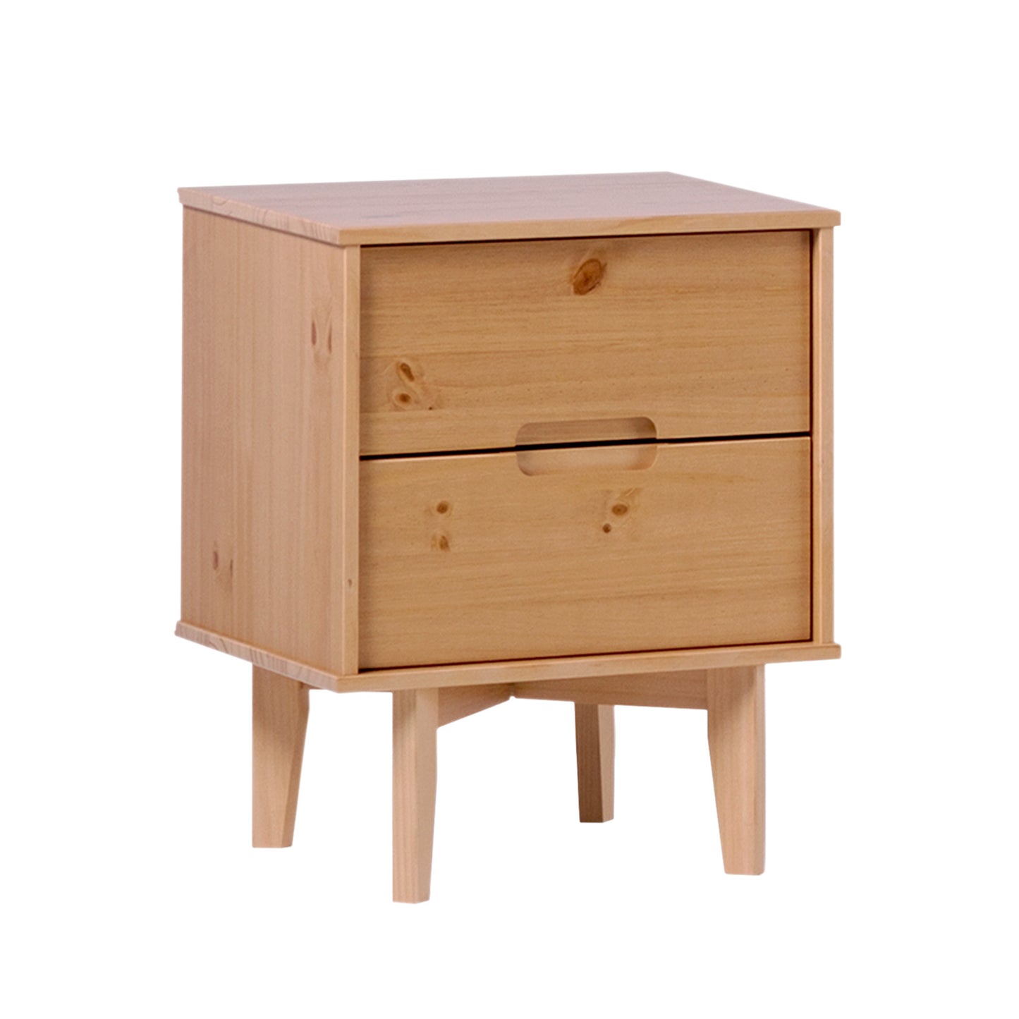 Viva Solstice Mid-Century 2-Drawer Nightstand