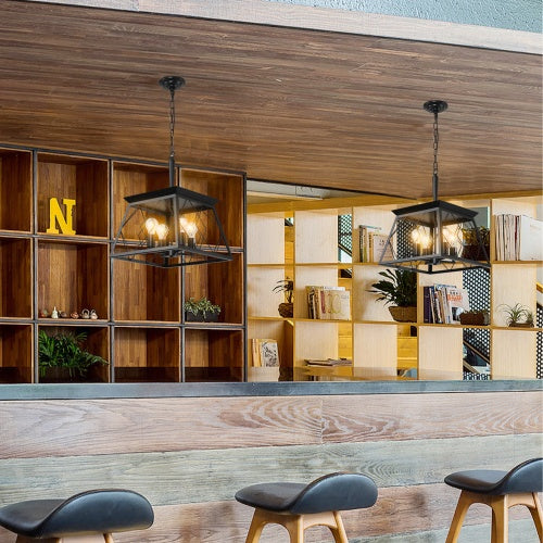 Viva Noir Chandelier – Farmhouse Charm with Modern Edge