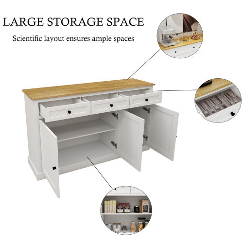 Viva Solstice Collection: Viva Solstice Modern Fiber Board Buffet Cabinet