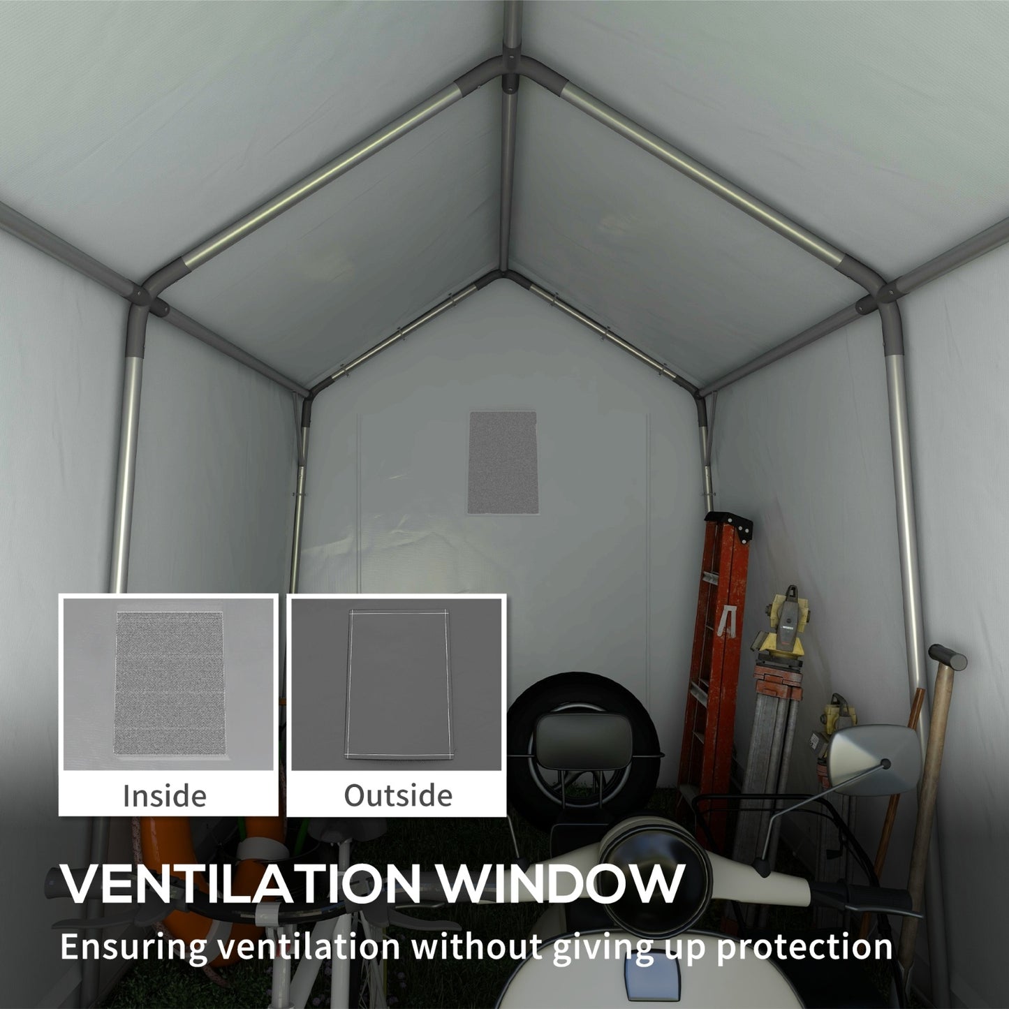 Outsunny 7' x 12' Heavy-Duty Waterproof Garden Storage Tent – The Ultimate Outdoor Shed Solution