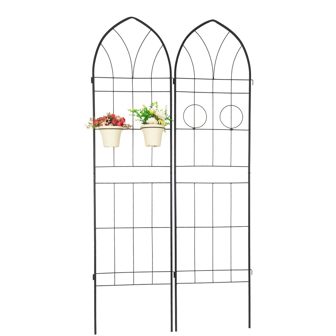 4 Pack Metal Garden Trellis Rustproof Trellis For Climbing Plants Outdoor Flower