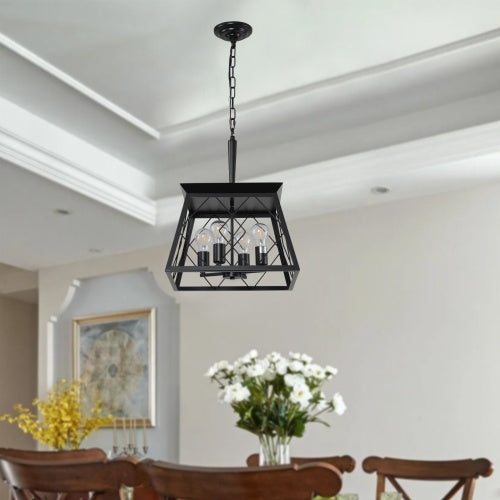 Viva Noir Chandelier – Farmhouse Charm with Modern Edge