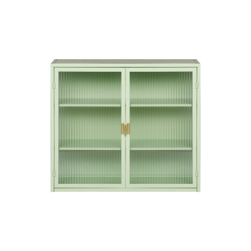 Viva Celestine Mint Green Glass Door Cabinet