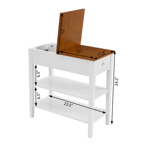 Modern 2-Tone Coffee Table with USB Charging Port – Smart Living Redefined