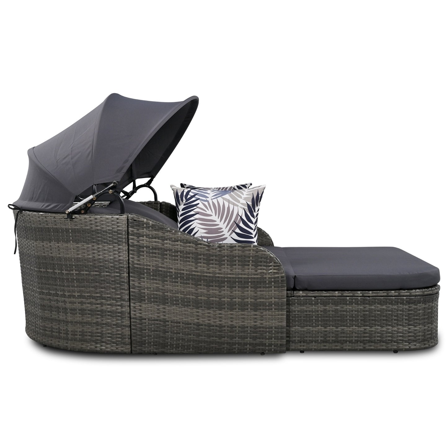Viva Smart Living Collection: 79.9" Double Sunbed with Canopy