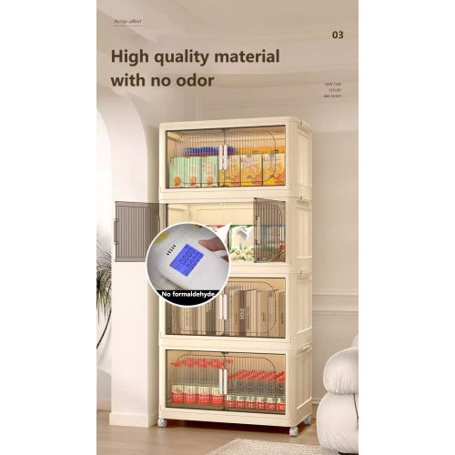 Viva Smart Living Collection: Collapsible Storage Bins Cabinet