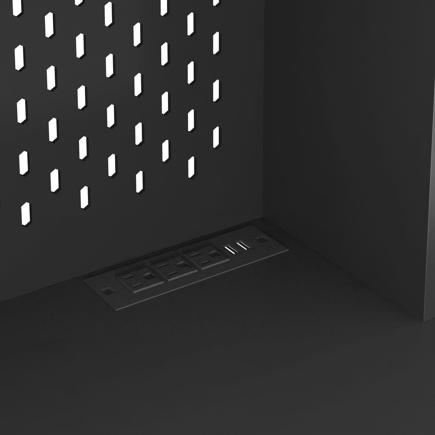 Viva Elite Noir Six-Door Pantry Cabinet – Where Dramatic Storage Meets Kitchen Sophistication