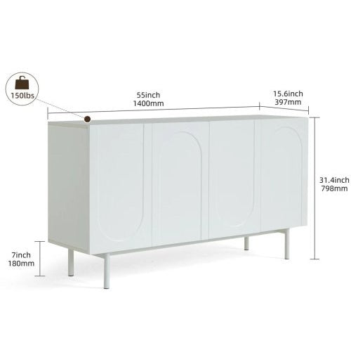 Viva Chroma Four-Door Cabinet