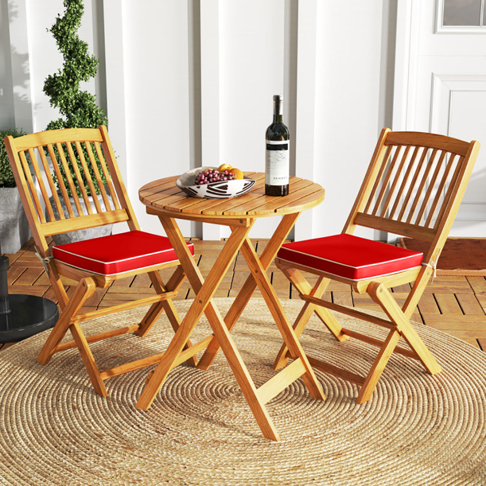 Viva Terra Acacia Folding Outdoor Chairs (Set of 2)