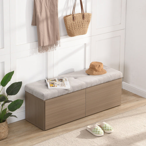 Viva Essentials: 49-Inch Storage Table & Footstool – Where Function Meets Fashion