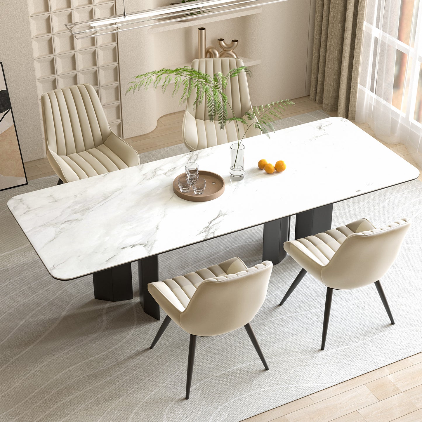 Viva Orion Waterfall-Cushion Swivel Bar Stool