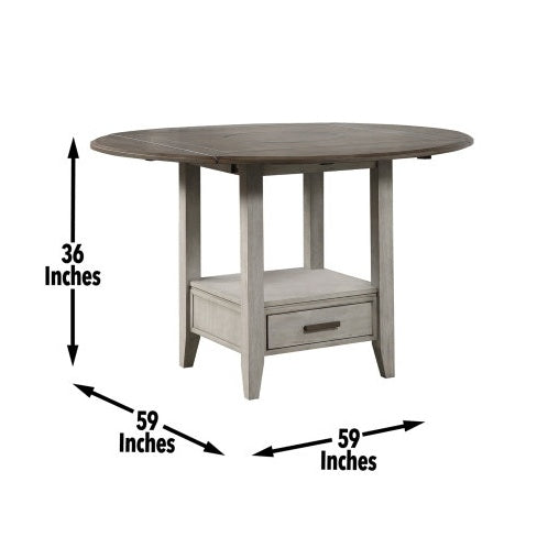 Viva Smart Living Collection: Abacus Drop-Leaf Counter Table