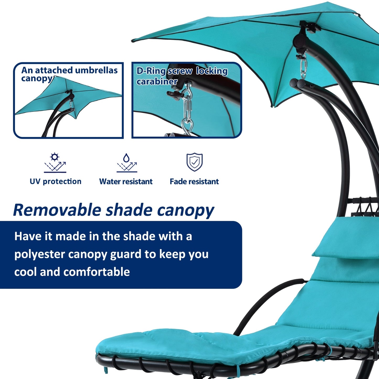 Viva Veranda Collection: The Veranda Drift Hanging Chaise Lounger