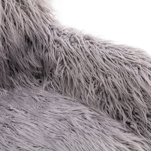 Viva Cozy Workspace Collection: Modern Faux Fur Home Office & Makeup Chair