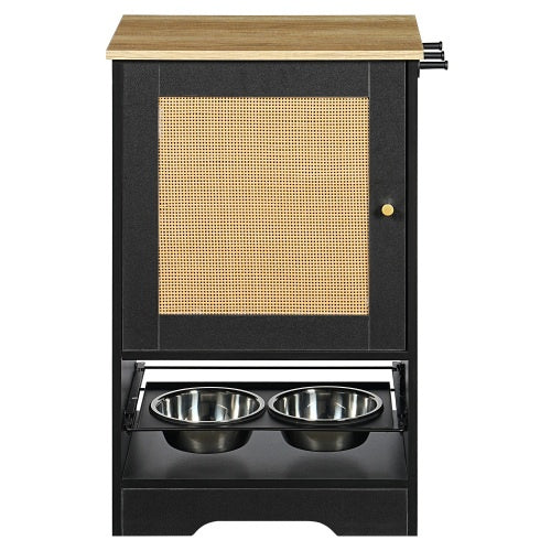 Viva Pawfect Collection: The Noir Pet Feeding & Storage Station