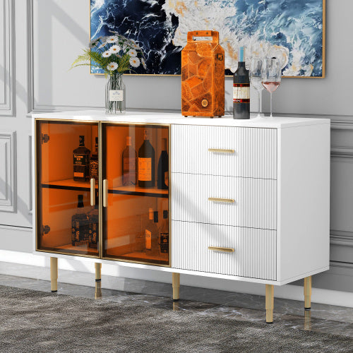 Viva Marquette Marble-Top Buffet Cabinet