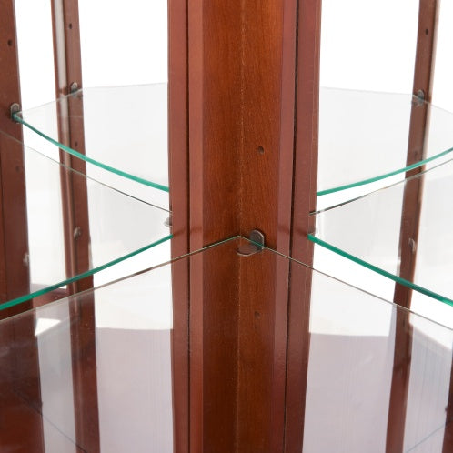 Viva Aria Illuminated Corner Curio Cabinet