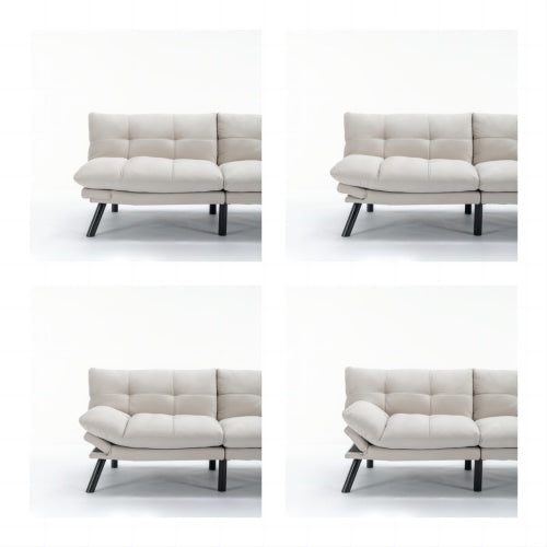 Viva Élan Cream Convertible Folding Sofa Bed