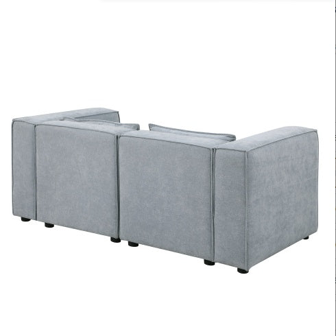 Viva Astrid Modular Sofa in Warm Beige Chenille