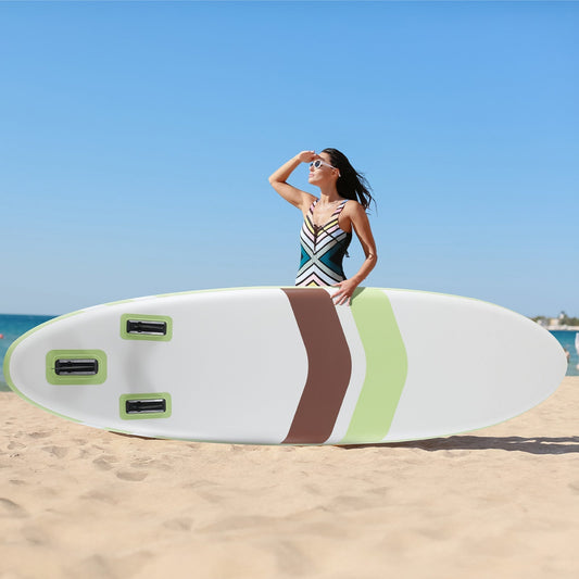 Inflatable stand up paddle board for a practical comparison with hard paddle boards