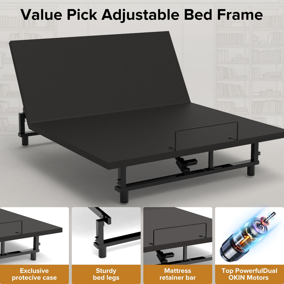 Viva Elite Adjustable Bed Base Frame - Motor and Frame Components Reference