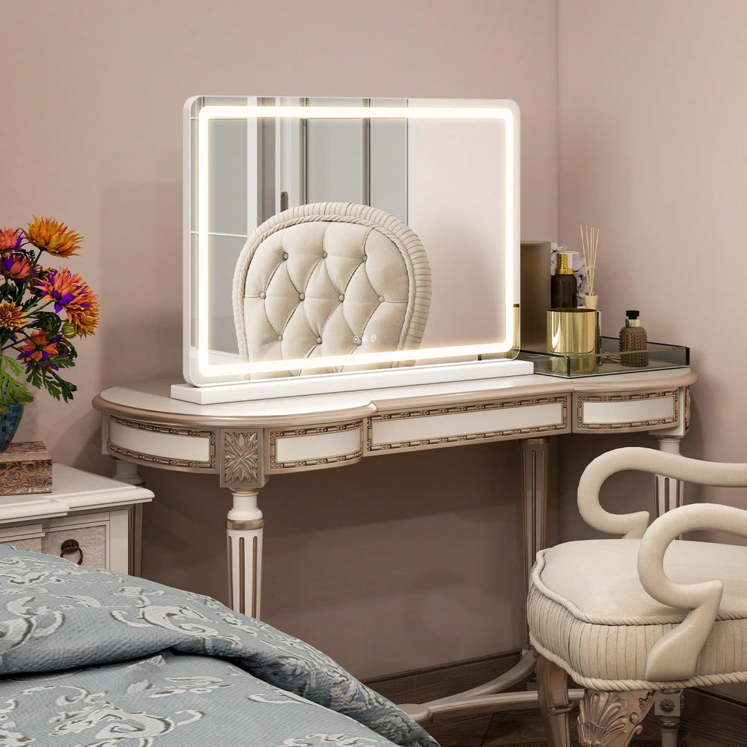 Viva Elite LED Vanity Mirror - Bedroom Vanity Ideas - Styled Setup Lifestyle