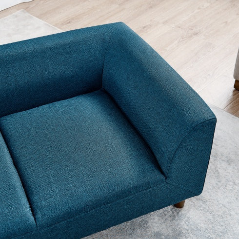Dog sofa coordinated with living room furniture and a restrained home palette
