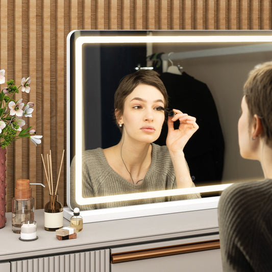 Viva Elite LED Vanity Mirror - Women Home Office Edition - Desk Setup Lifestyle