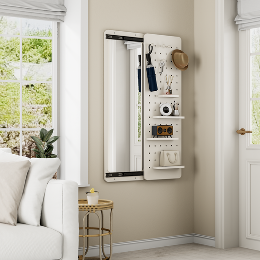 Viva Elite Full Length Wall Mirror with Hidden Storage Panel - Complete Guide - Lifestyle View