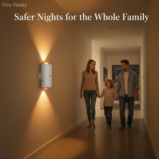 Rechargeable magnetic LED wall lights with color-mode options