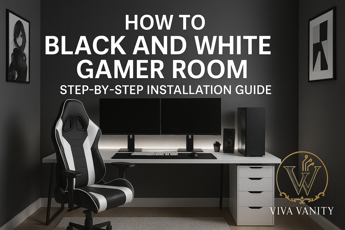 How to Black and White Gamer Room: Step-by-Step Installation Guide