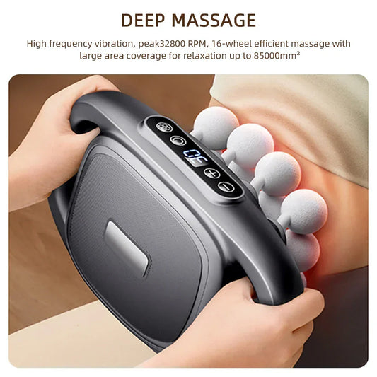 Massage gun shown for feature and buying-guide comparison