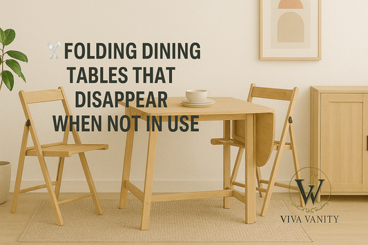 Compact dining furniture arranged for a small-space planning guide