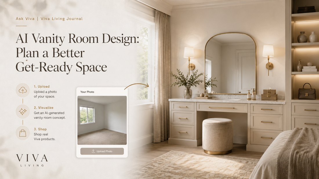 AI vanity room design and get-ready space visualization with Ask Viva